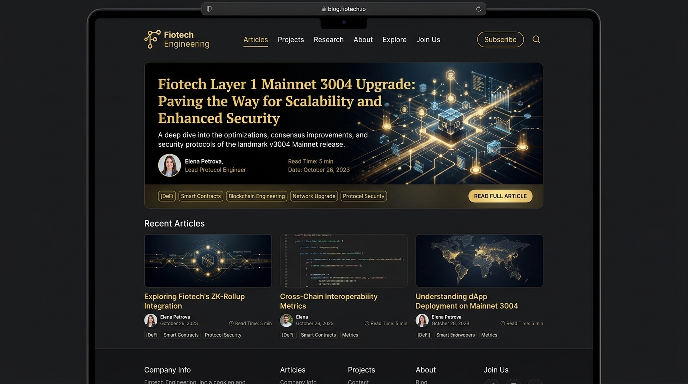 Fiotech Blog Preview Mockup