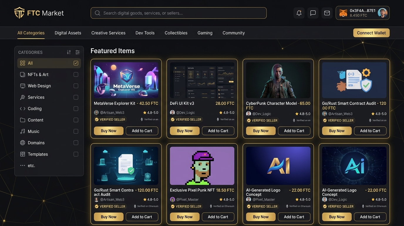 Fiotech Marketplace Preview Mockup